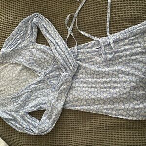 Billabong Light Blue Floral Blouse